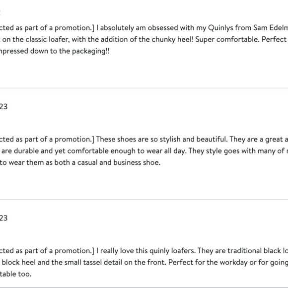 Sam Edelman Quinly Kiltie Block Heel Loafer in Bla MSRP$190 2024's Most Beloved - Picture 6 of 16